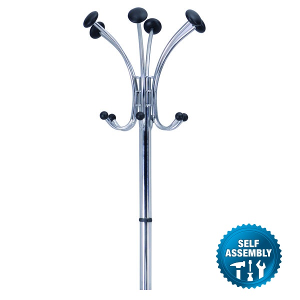 ALBA 'Chromy' Coat Stand Chrome / Black 0322050