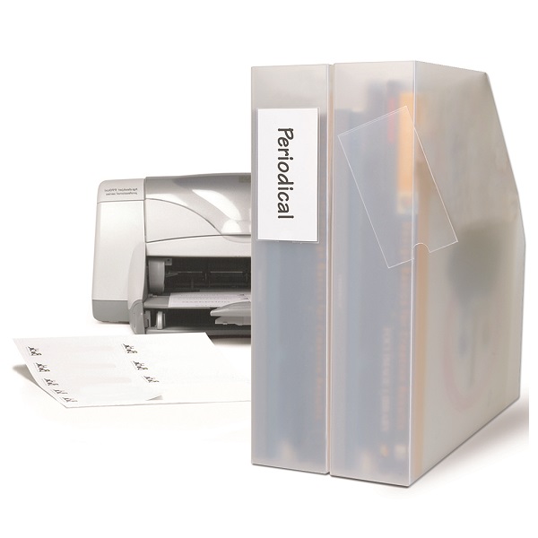 3L Self Adhesive Label Holders 25 x 75mm Clear 10310