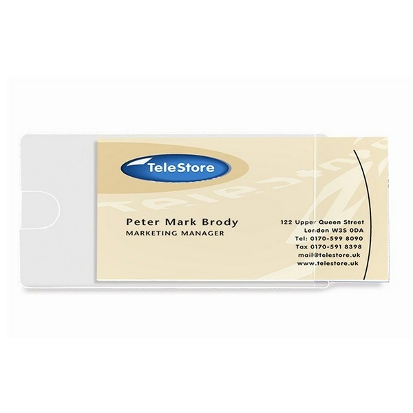3L SelfAdhesive Business Card Pockets 60 x 95mm Shortside Opening 10109