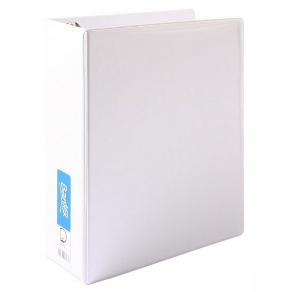 BANTEX Standard 65mm 3D Ring Insert Binder A4 White 2736307