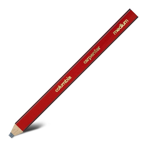 COLUMBIA Carpenters Lead Pencils Red Medium 611400MED