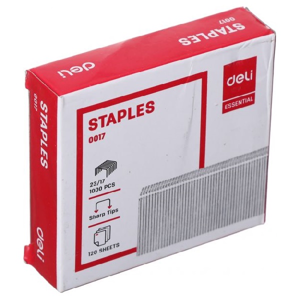 deli 0017 Heavy Duty Staples 23/17, Box 1000