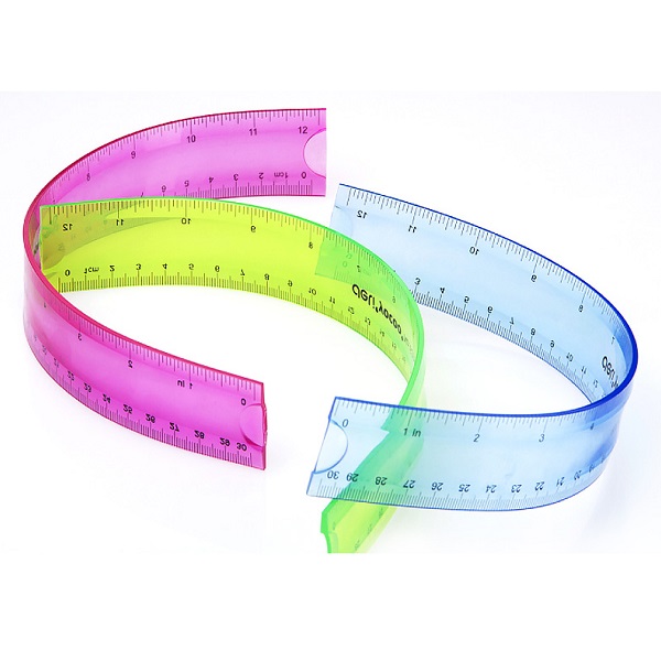deli 6209 Soft Feel Flexible Ruler 30cm