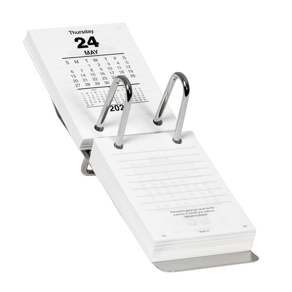 Esselte Metal Desk Calendar Stand Top Hole 61164