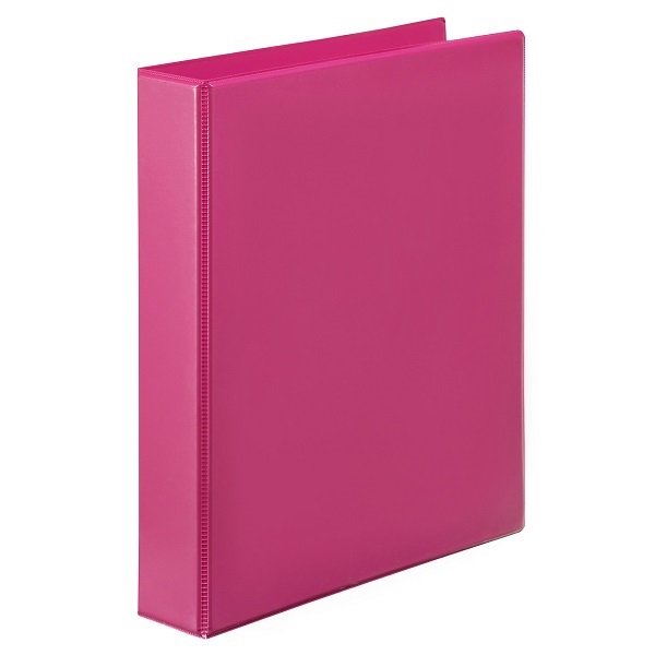 MARBIG Clearview 38mm 2D Ring Insert Binder A4 Pink 5412009