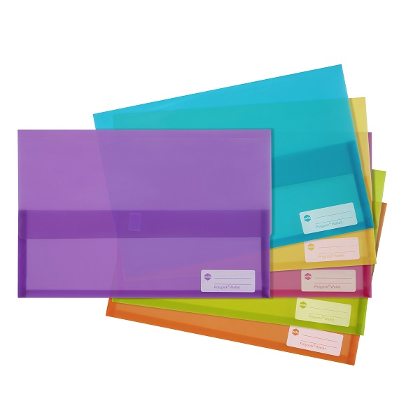 MARBIG Polypick® Document Wallet Foolscap Assorted 2011099