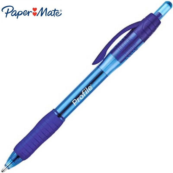 PAPERMATE™ Profile Retractable Ballpoint Pens Medium 1.0mm Blue, Box 12