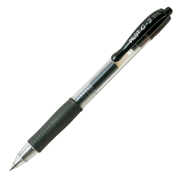 5-Pack Fine Point 31078 Black Ink Pilot G2 Premium Refillable & Retractable Rolling Ball Gel Pens 