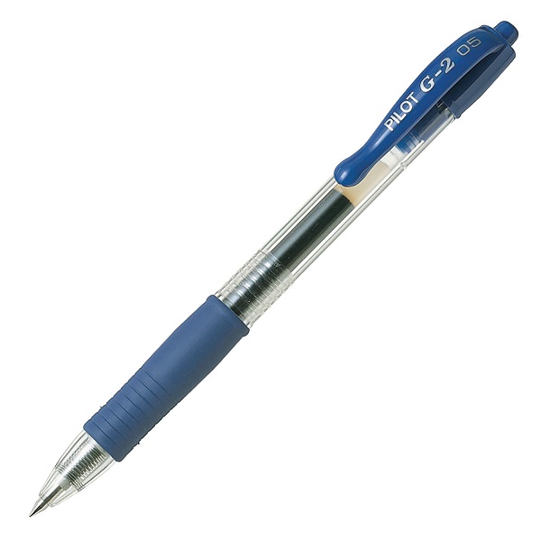 Pilot BL-G2-5 0.5mm Extra Fine Retractable Gel Rollerball Pens Blue