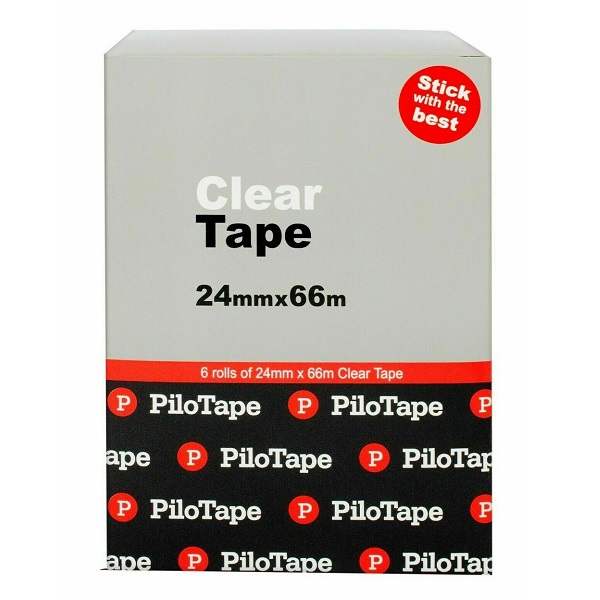 PiloTape Premium Clear Tape 24mm x 66m 306236