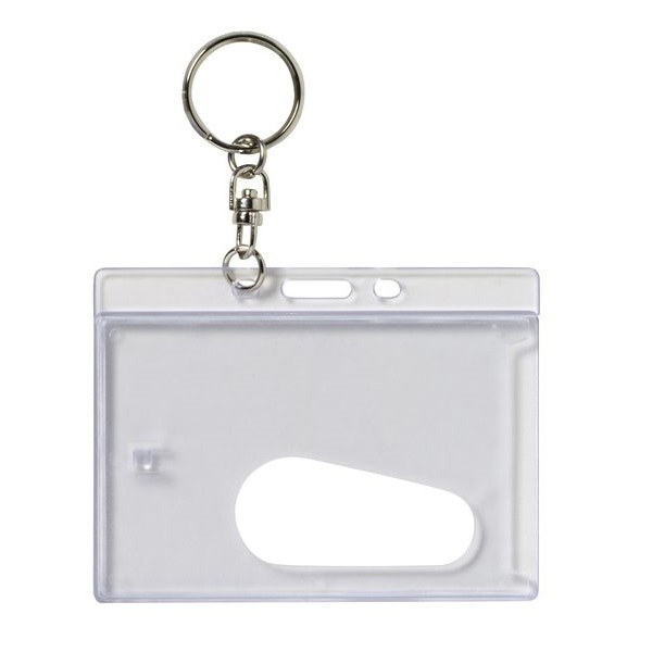 REXEL Rigid ID Card Holder with Keyring 9812912