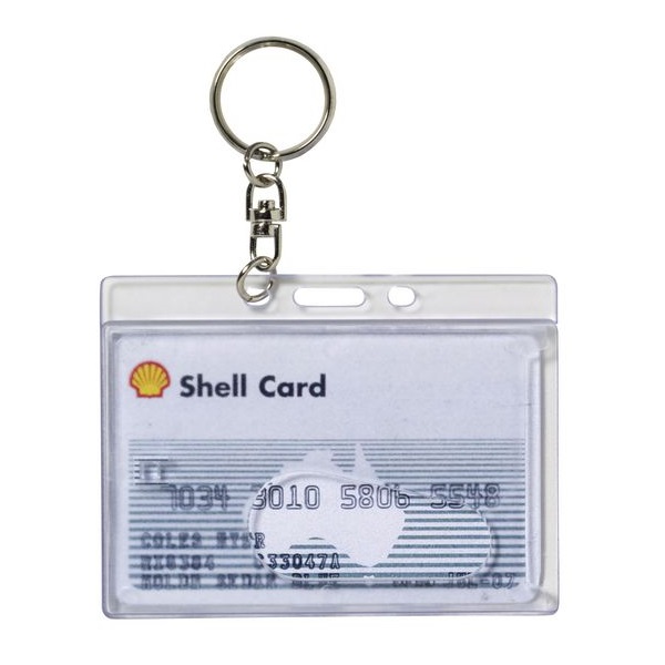 REXEL Rigid ID Card Holder with Keyring 9812912