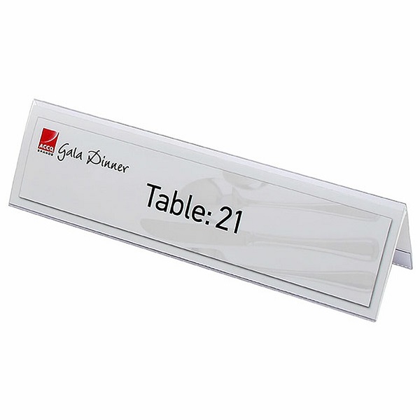 REXEL ID Name Plates 59 x 210mm Large with Insertable Cards 90036