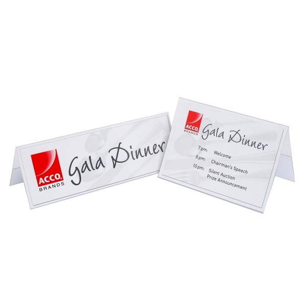 REXEL ID Name Plates 59 x 210mm Large with Insertable Cards 90036