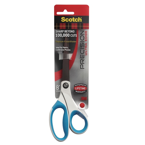 Scotch® 1458 Precision Ultra Edge Scissors 203mm Assorted Grip XA006501655