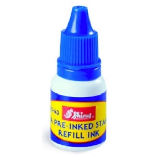 Shiny™ PreInked Stamp Refill Ink 10cc Blue SO63