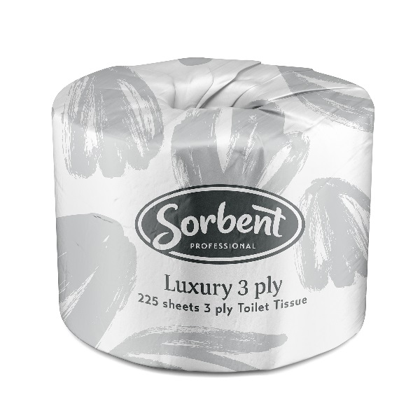 Sorbent® Luxury 3Ply Toilet Paper 225 Sheets 25001