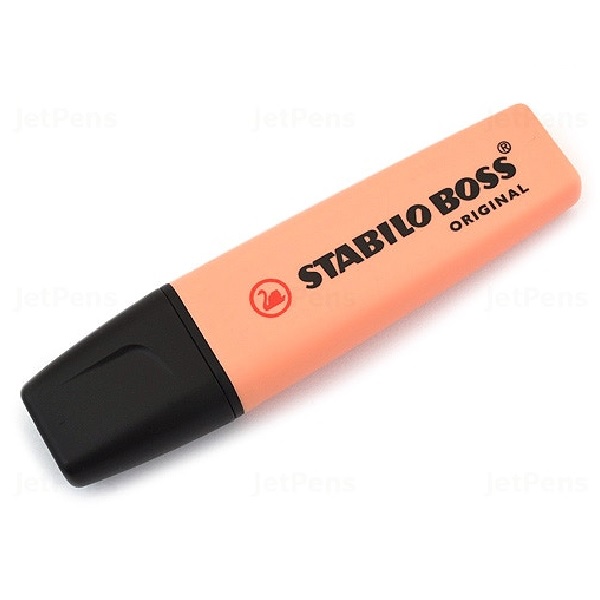 STABILO BOSS® Original Highlighters Pastel Creamy Peach, Box 10