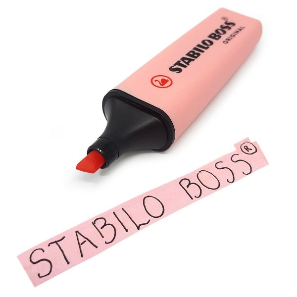 STABILO BOSS® Original Highlighters Pastel Pink Blush, Box 10