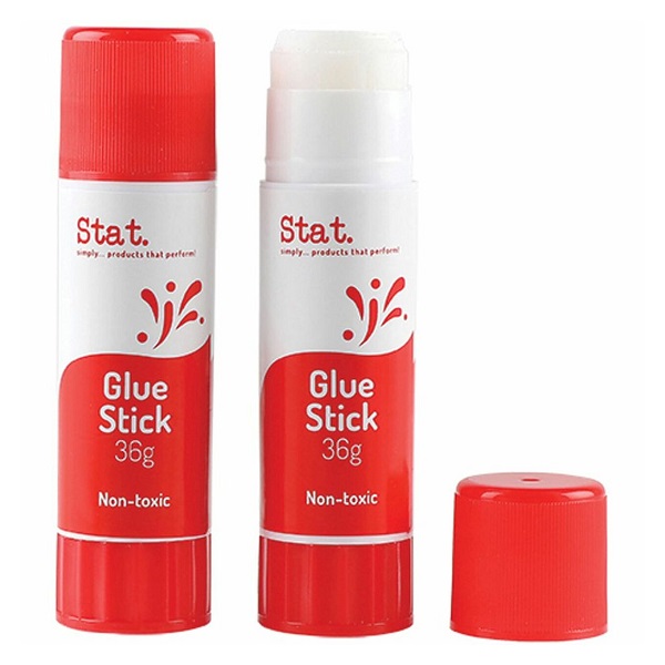Stat. Glue Sticks PVP Clear 36g Large 48035