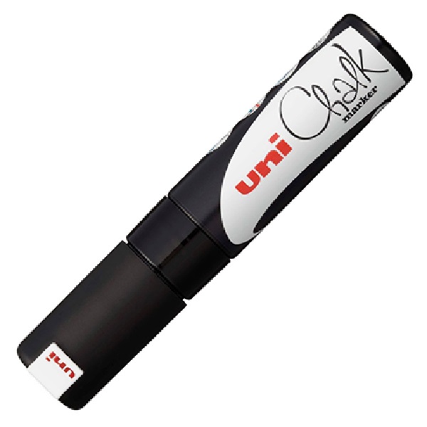 UNI Liquid Chalk Marker PWE17K Broad Chisel Tip 15mm Black