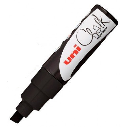 UNI Liquid Chalk Marker PWE8K Chisel Tip 8mm Black