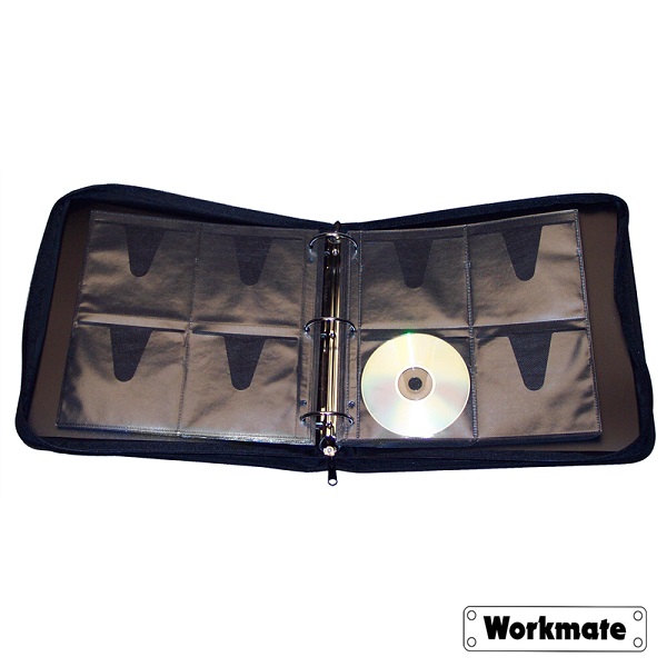 Workmate Zippered CD/DVD Storage Case 204 Capacity WMCD304