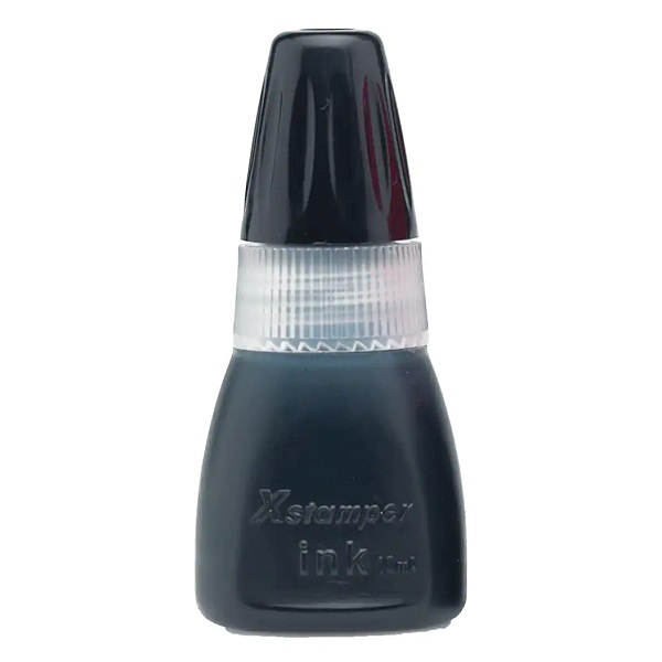Xstamper® CS10N PreInked Stamp Refill Ink 10ml Black 50101