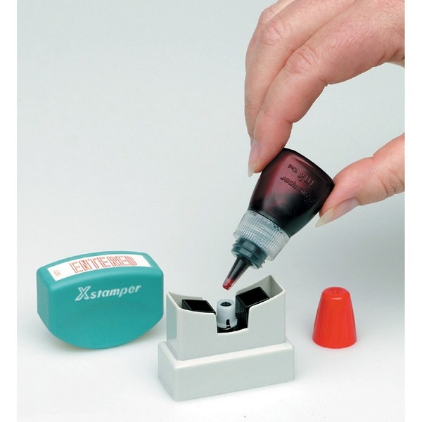 Xstamper® CS10N PreInked Stamp Refill Ink 10ml Black 50101