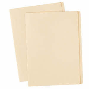 A4 Quadrato Taglio Cartelline Buff A4 + Foolscap Manilla Marrone - Foto 9