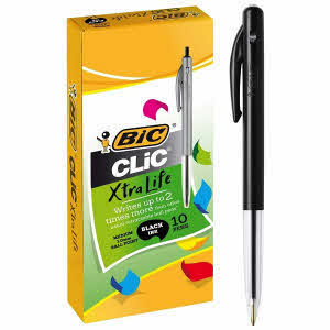 BIC M10 Medium Clic Pens – Green (Box of 50) – BigaMart