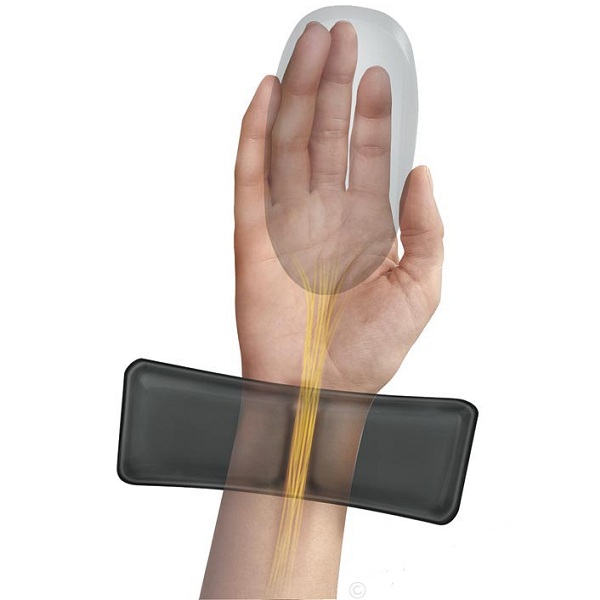 Fellowes Gel Clear Mouse Pad & Wrist Rest Black 9182301